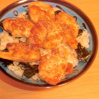 ごまマヨ照り焼き豆腐丼